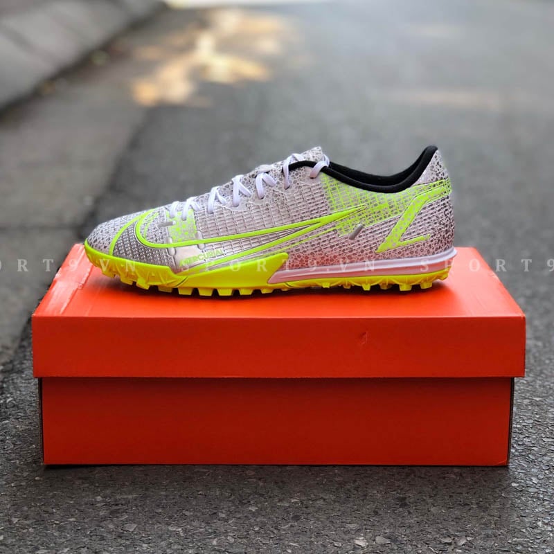 Giày bóng đá chính hãng Nike Mercurial Vapor 14 Academy TF -Silver Safari